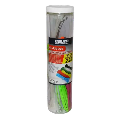 COMBO AMARRAS PLASTICAS, 225 PCS