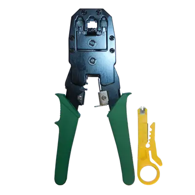 PONCHADORA CON CORTADORA Y PELADORA DE CABLE, PARA RJ45/RJ11