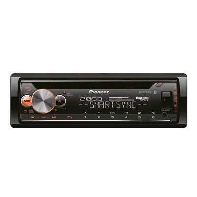 RADIO DE CARRO SIN PANTALLA, 4 X 50 WATTS, MP3, USB, CD, BT, EQ, MOSFET, MIXTRAX, SPOTIFY CON CONTROL REMOTO