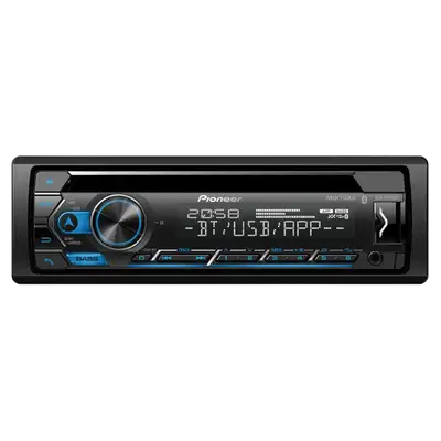 RADIO DE CARRO SIN PANTALLA, 4 X 50 WATTS, MP3, USB, CD, BT, EQ, MOSFET, MIXTRAX CON CONTROL REMOTO