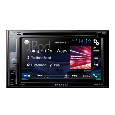 RADIO DE CARRO CON PANTALLA TACTIL, 6.2 PULG., 4 X 50 WATTS, 2 DIN, MP3, USB, DVD, BT, EQ, MIXTRAX CON CONTROL REMOTO