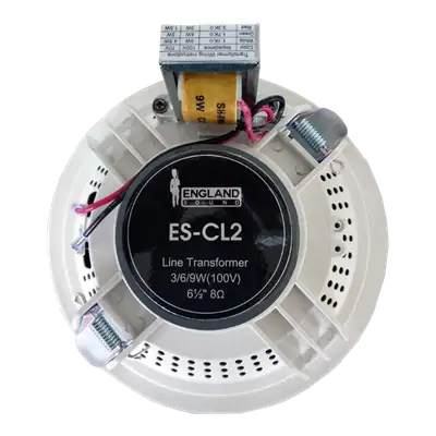 PARLANTE PARA TUMBADO, PASIVO, 6.5 PULG. CON TRANSFORMADOR, REJILLA BLANCA, 100V, 3W-6W-9W, 93DB