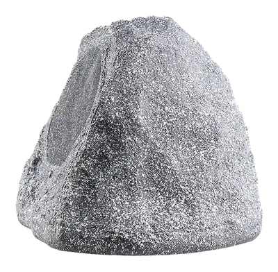 PAR DE PARLANTES GRISES TIPO ROCA, PASIVOS, PARA EXTERIORES, 6.5 PULG., 150W, 90DB, 8OHM