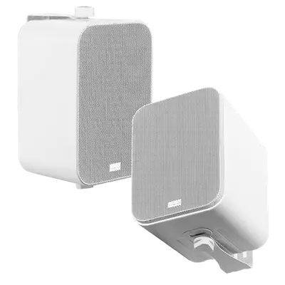 PAR DE PARLANTES BLANCOS PARA EXTERIORES, PASIVOS, IP54, 4 PULG., 80W, 88DB, 8OHM