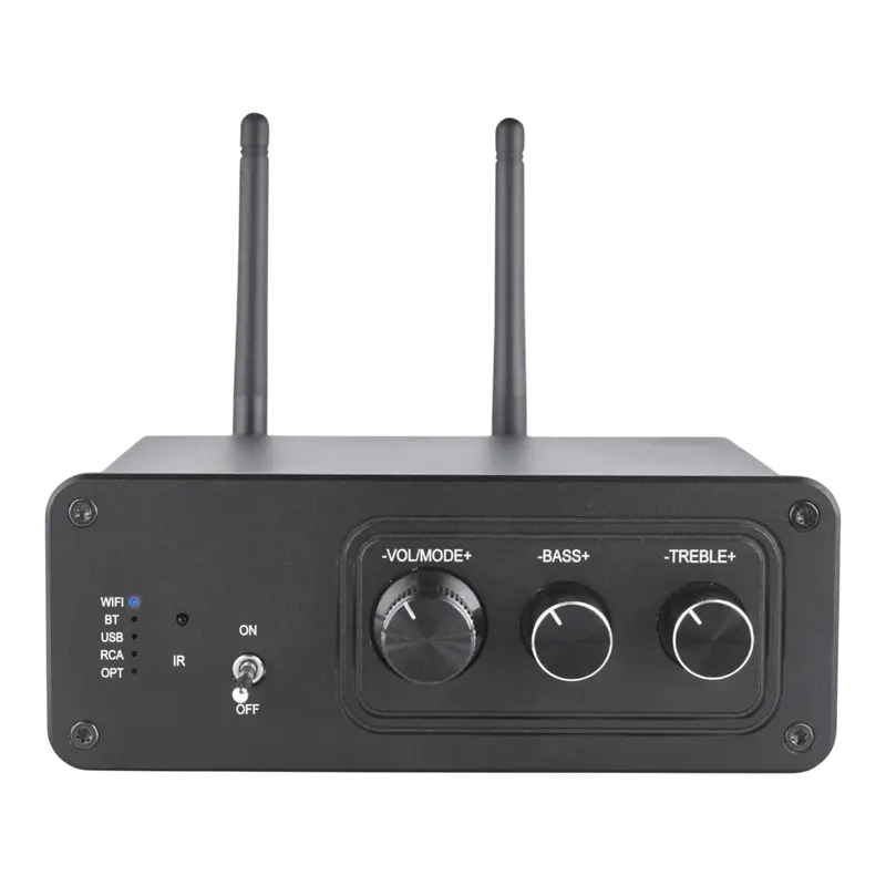 AMPLIFICADOR ESTEREO, 160 RMS BT, WIFI, LAN, USB, RCA, OPTICO - Imagen 1
