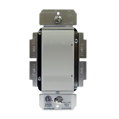 INTERRUPTOR DIMERIZABLE DE 1 SERVICIO INALAMBRICO ZIGBEE, COLOR BLANCO