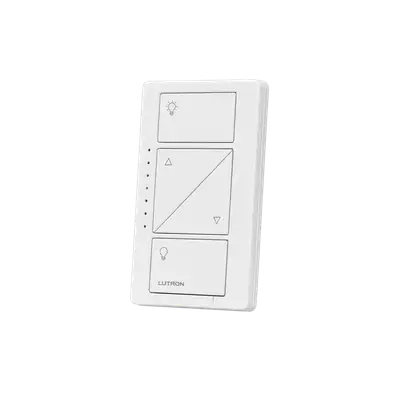 INTERRUPTOR DIMERIZABLE DE 2 SERVICIOS INALAMBRICO RF, COLOR BLANCO