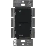 INTERRUPTOR DE 2 SERVICIOS INALAMBRICO RF, COLOR NEGRO - Miniatura 1
