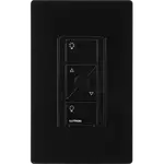 INTERRUPTOR DE 2 SERVICIOS INALAMBRICO RF, COLOR NEGRO - Miniatura 2