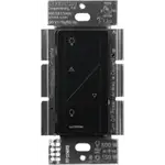 INTERRUPTOR DIMERIZABLE DE 2 SERVICIOS INALAMBRICO RF, COLOR NEGRO - Miniatura 2