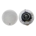 PARLANTE PARA TUMBADO, PASIVO, 5 PULG. CON TRANSFORMADOR, REJILLA BLANCA, 100V, 10-15-20W, 89DB - Miniatura 2