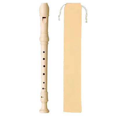 FLAUTA DULCE SOPRANO DE PLASTICO, INCLUYE FUNDA DE NYLON
