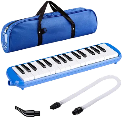 MELODICA DE 32 TECLAS, COLOR AZUL, INCLUYE BOQUILLA Y MANGUERA