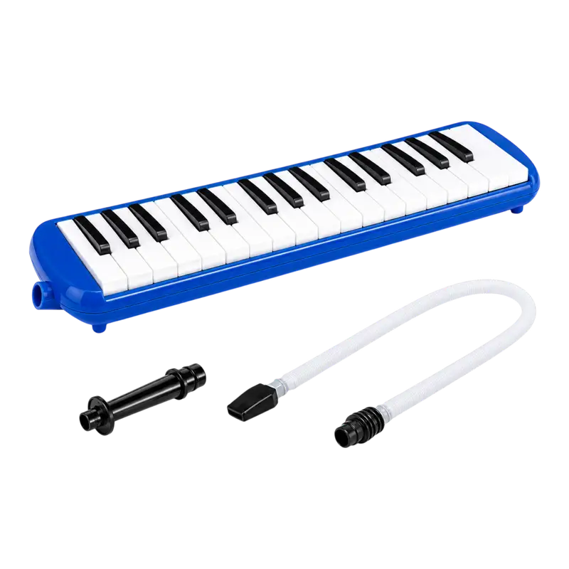 MELODICA DE 32 TECLAS, COLOR AZUL, INCLUYE BOQUILLA Y MANGUERA - Imagen 1