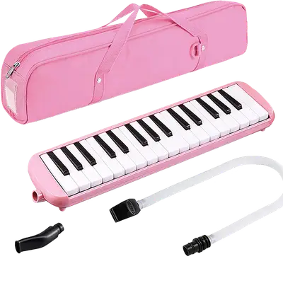MELODICA DE 32 TECLAS, COLOR ROSADA, INCLUYE BOQUILLA Y MANGUERA