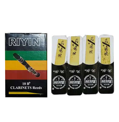 SET DE 10 CAÑAS PARA CLARINETE Bb 2 1/2, COLOR NATURAL