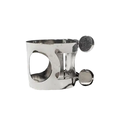 ABRAZADERA PARA BOQUILLA DE CLARINETE, METALCROMADO